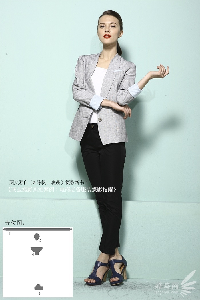 单色背景纸拍经典商业人像